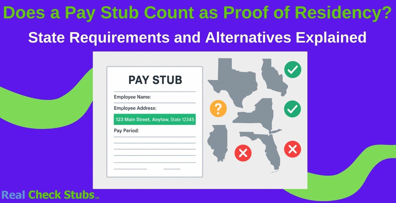 Does a Pay Stub Count as Proof of Residency?