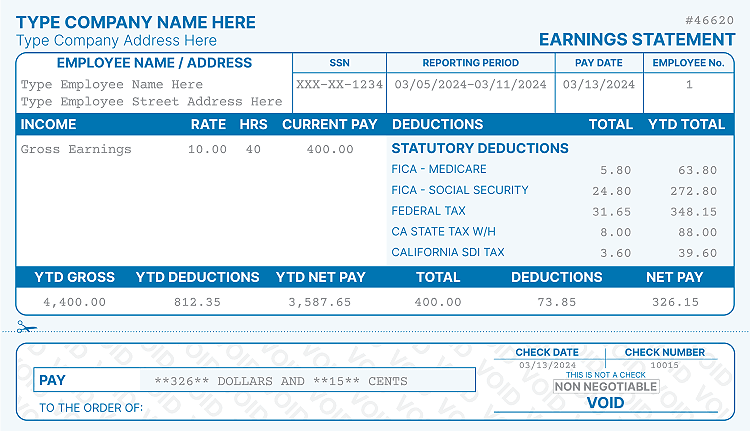 employee id number on check stub