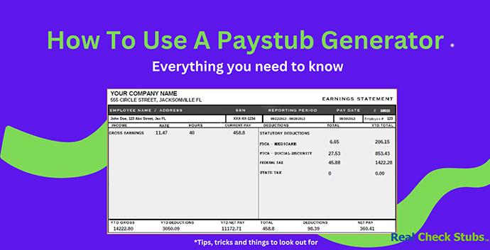 How to Use Paystub Generator: Easy Steps