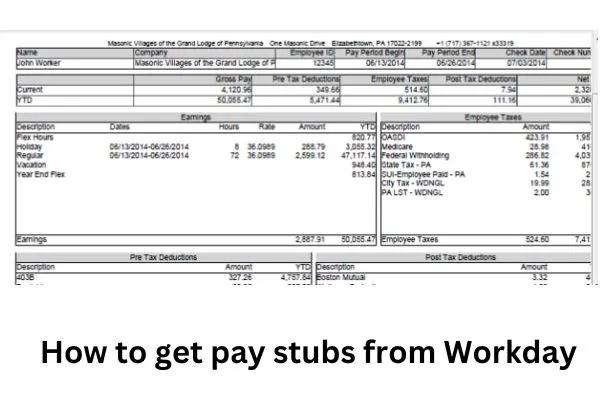 How to Get a Check Stub From Workday