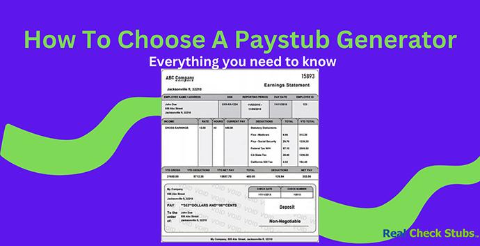8 Important Factors to Consider When Choosing a Paystub Generator