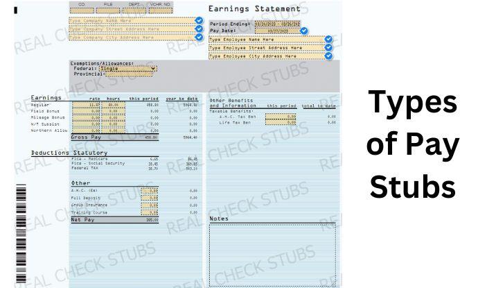 Different Types of Paper for Paycheck Stubs