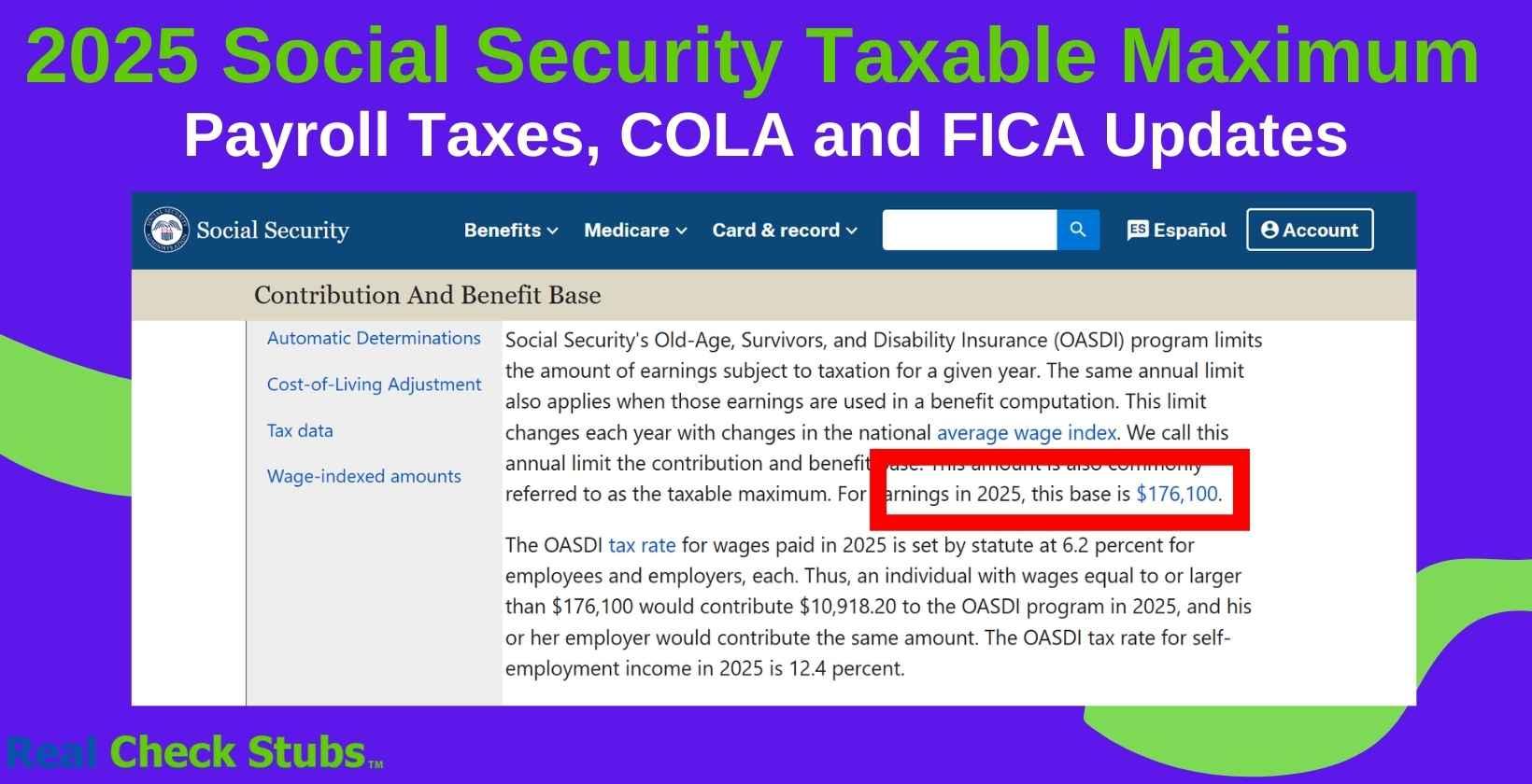 2025 Social Security Taxable Maximum: FICA and Payroll Taxes [UPDATED]