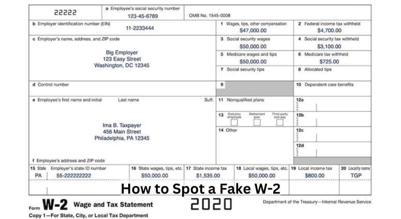 How to Spot a Fake W-2