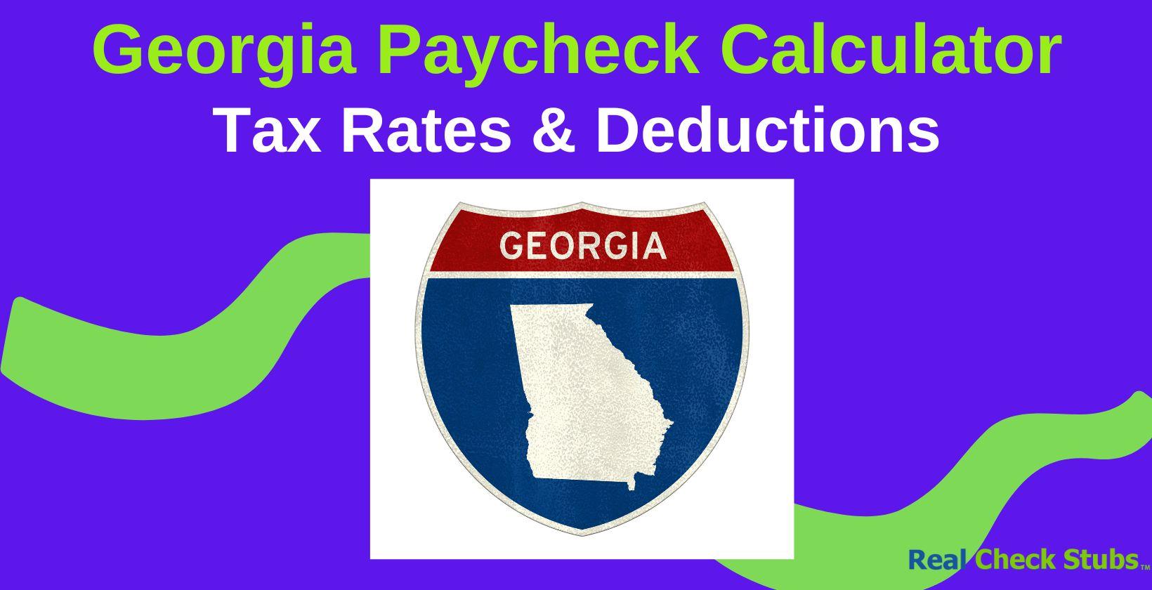 Georgia Paycheck Calculator