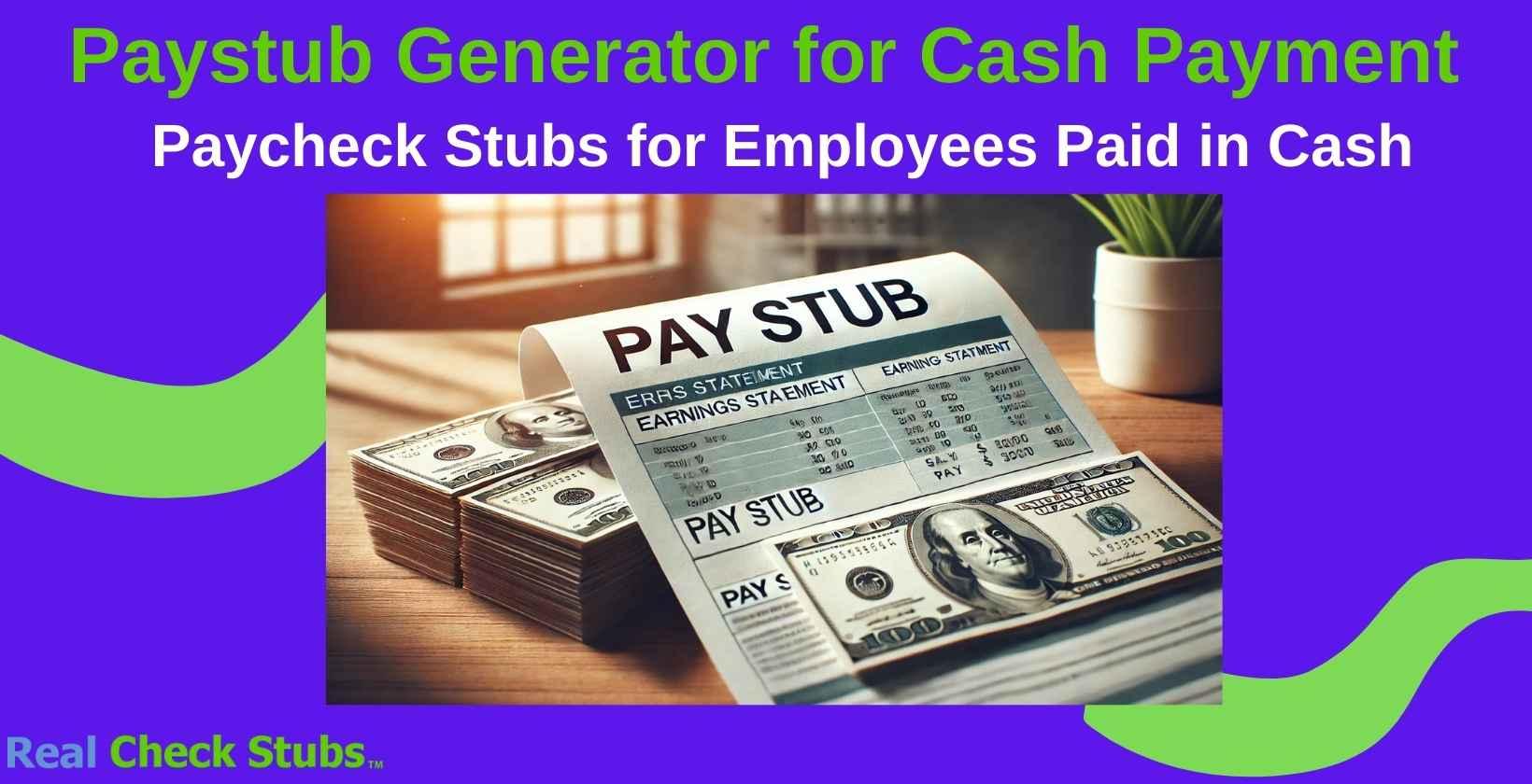 Best Pay Stub Generator for Employees Paid in Cash