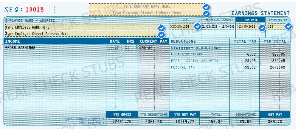 Ensuring Check Stubs Are Accurate with Verification