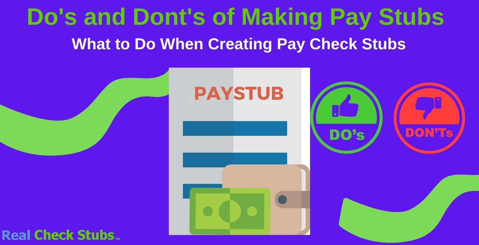 The Do's and Don'ts of Creating Pay Check Stubs for Your Employees