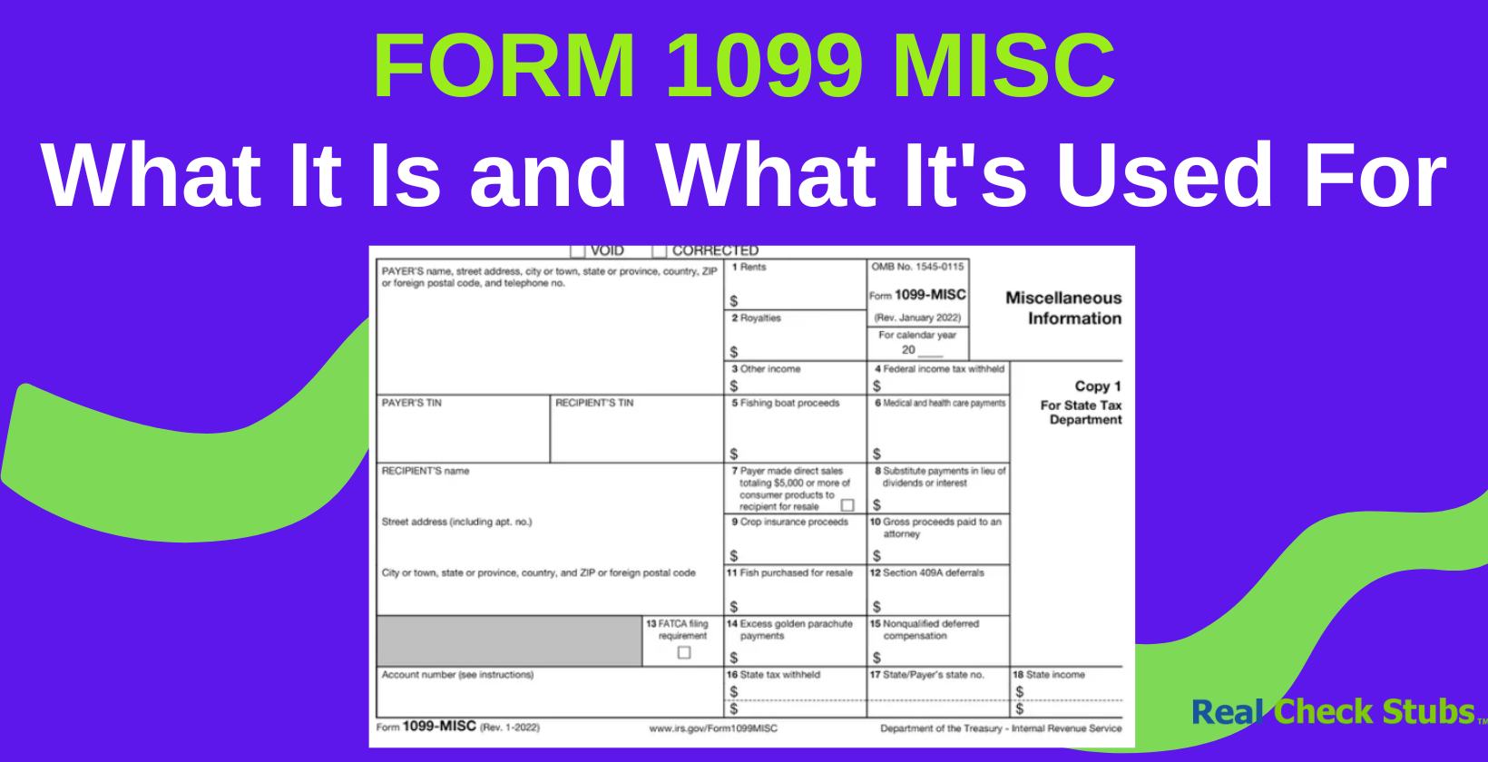 IRS Form 1099-MISC