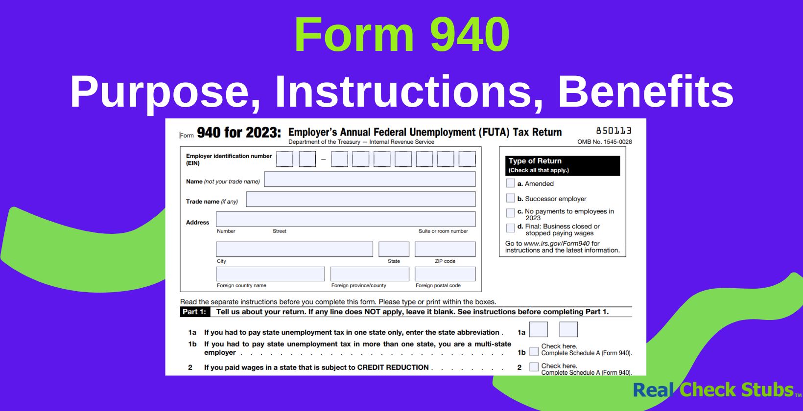 Form 940 Instructions