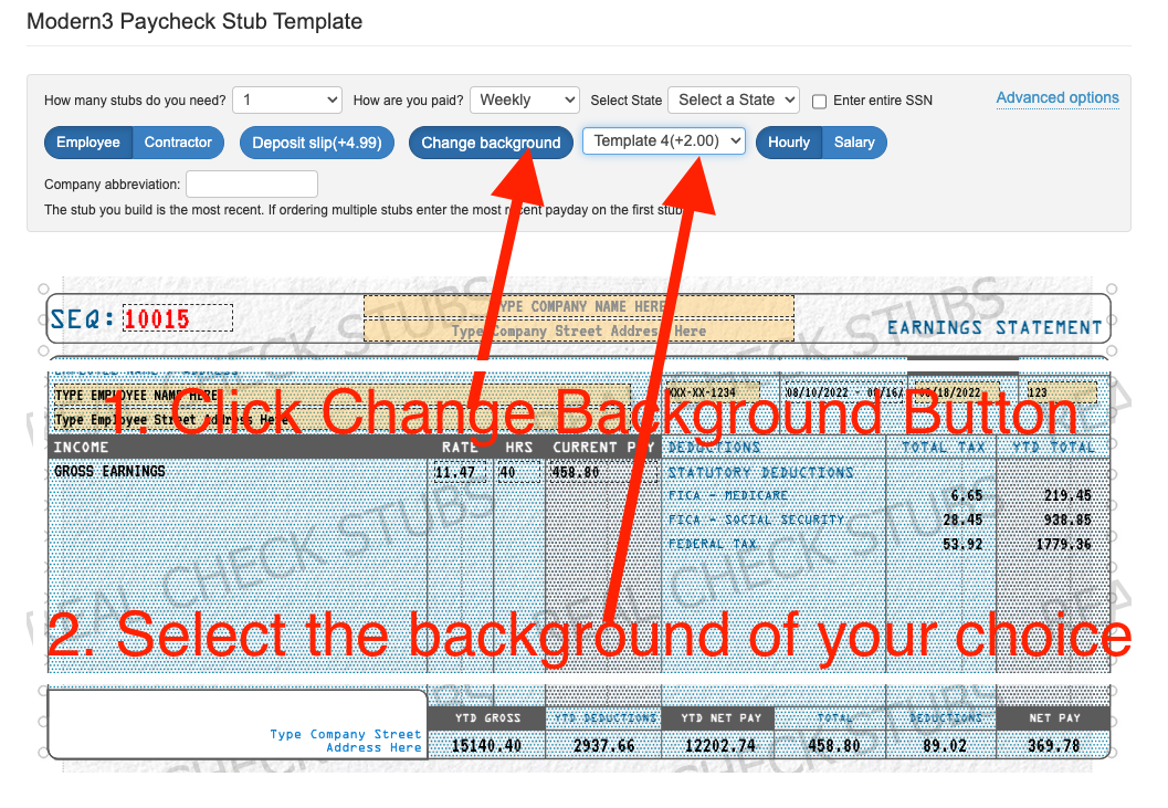 Paystub Company Watermark