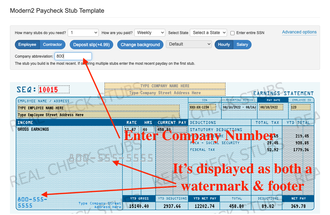 Paystub Company Phone Number